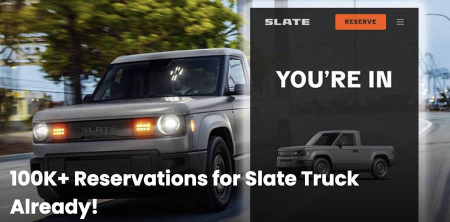 Jeep Recon EV SLATE Truck revealed as modular SUV & Pickup. Priced under $20K after incentive 100kreservationsslatetruck-