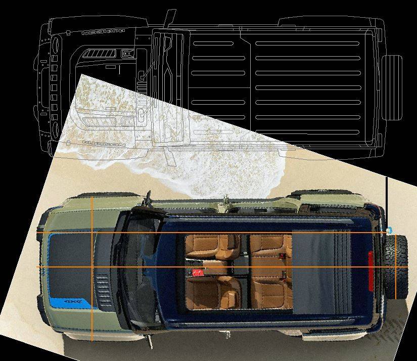Jeep Recon EV Jeep Recon dimensions estimates jl wrangler and recon.JPG