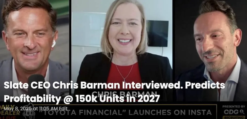 Jeep Recon EV SLATE Truck revealed as modular SUV & Pickup. Priced under $20K after incentive slate-auto-ceo-chris-barman-interview-jpg-jpg