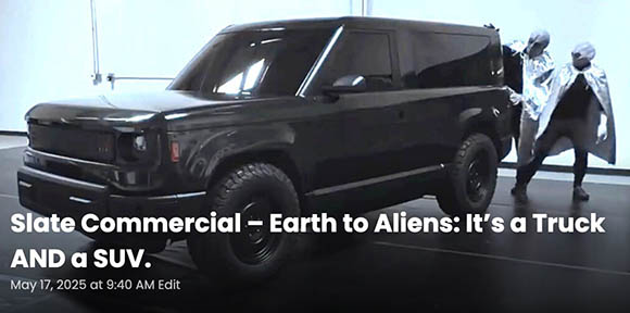 Jeep Recon EV SLATE Truck revealed as modular SUV & Pickup. Priced under $20K after incentive slate-truck-suv-gloss-black-wrap-580-